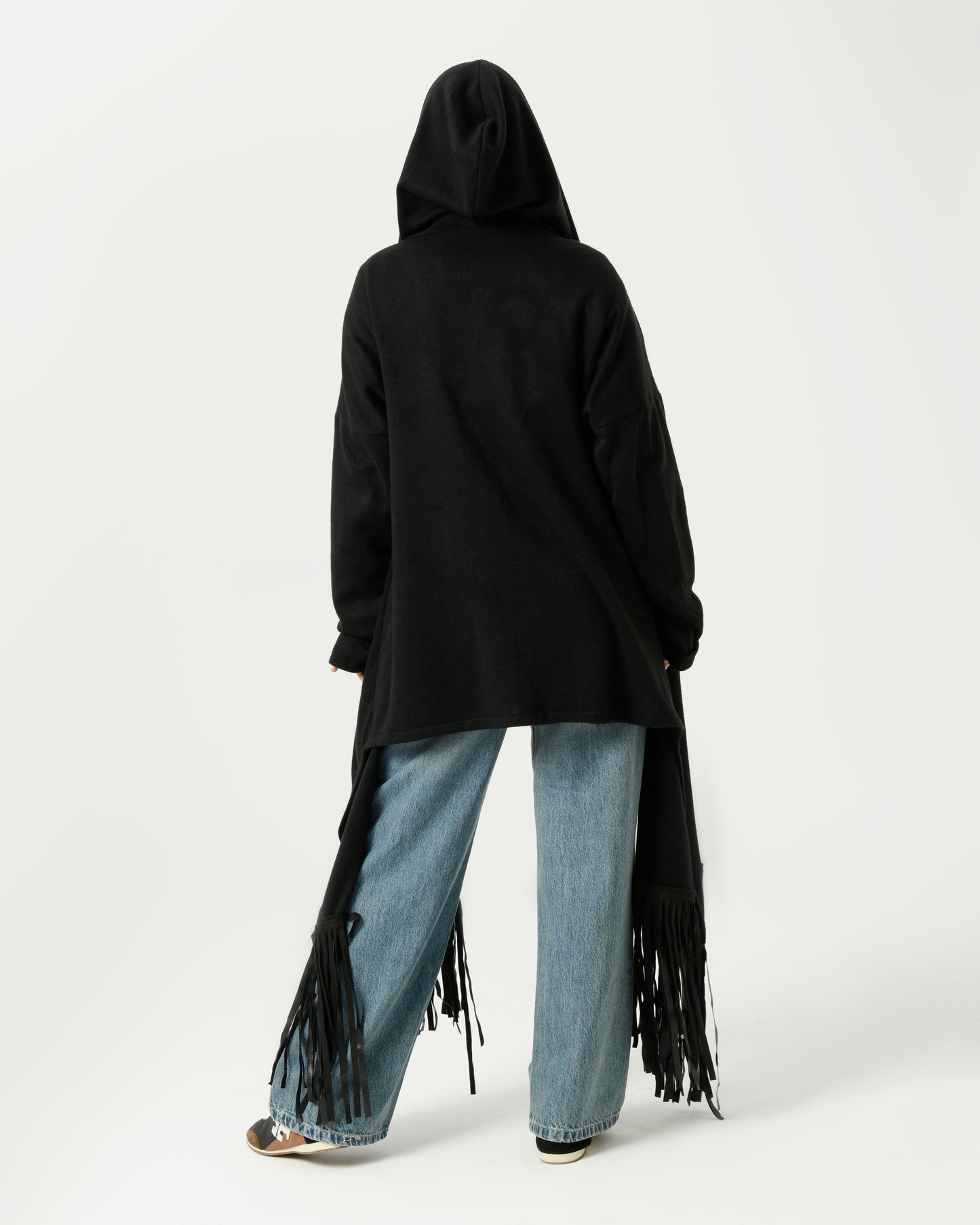 MIDNIGHT FRINGE CARDIGAN