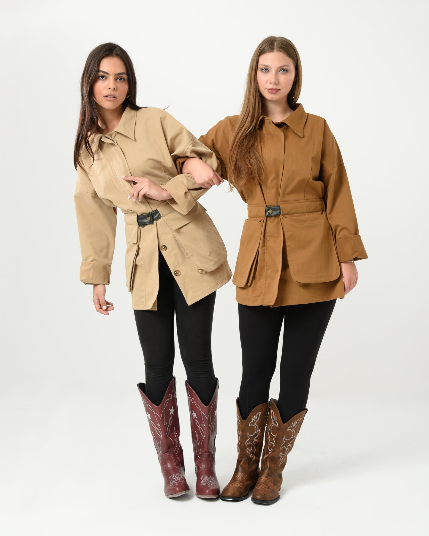 FROSTED BELTED JACKET