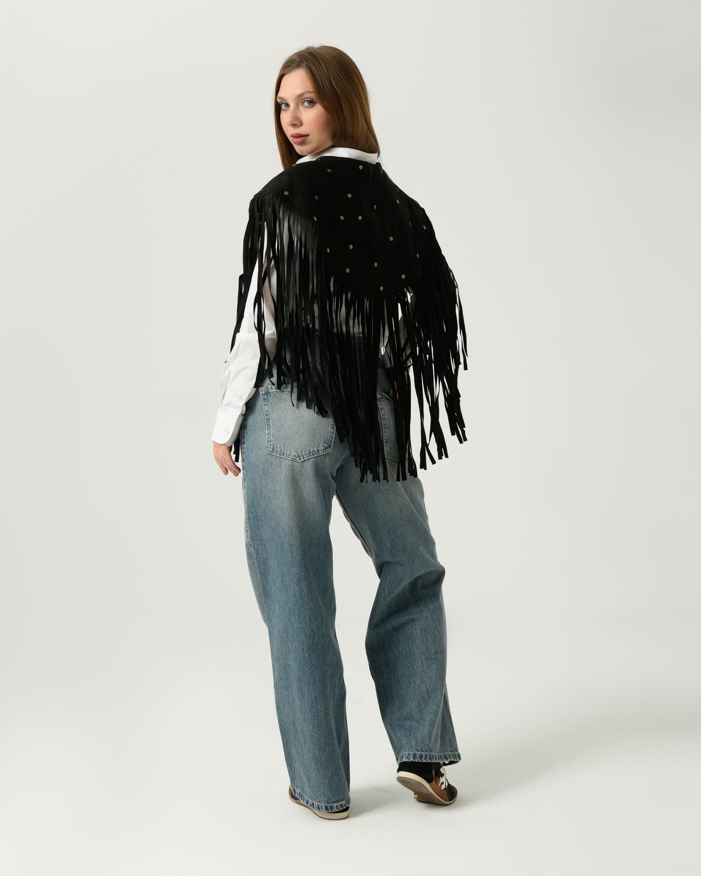 GLIMMER FRINGE VEST