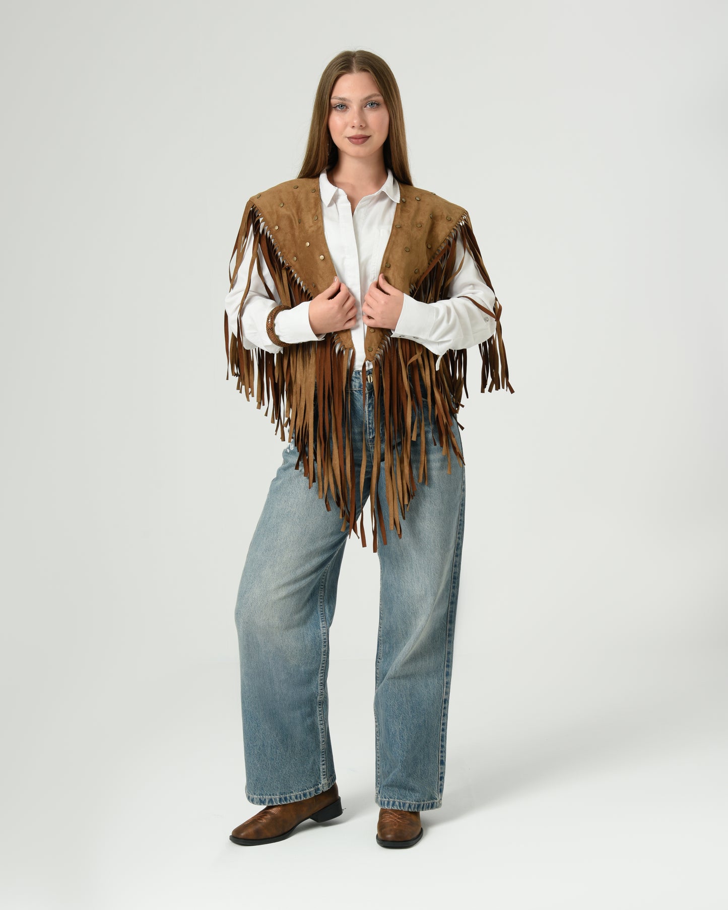 GLIMMER FRINGE VEST