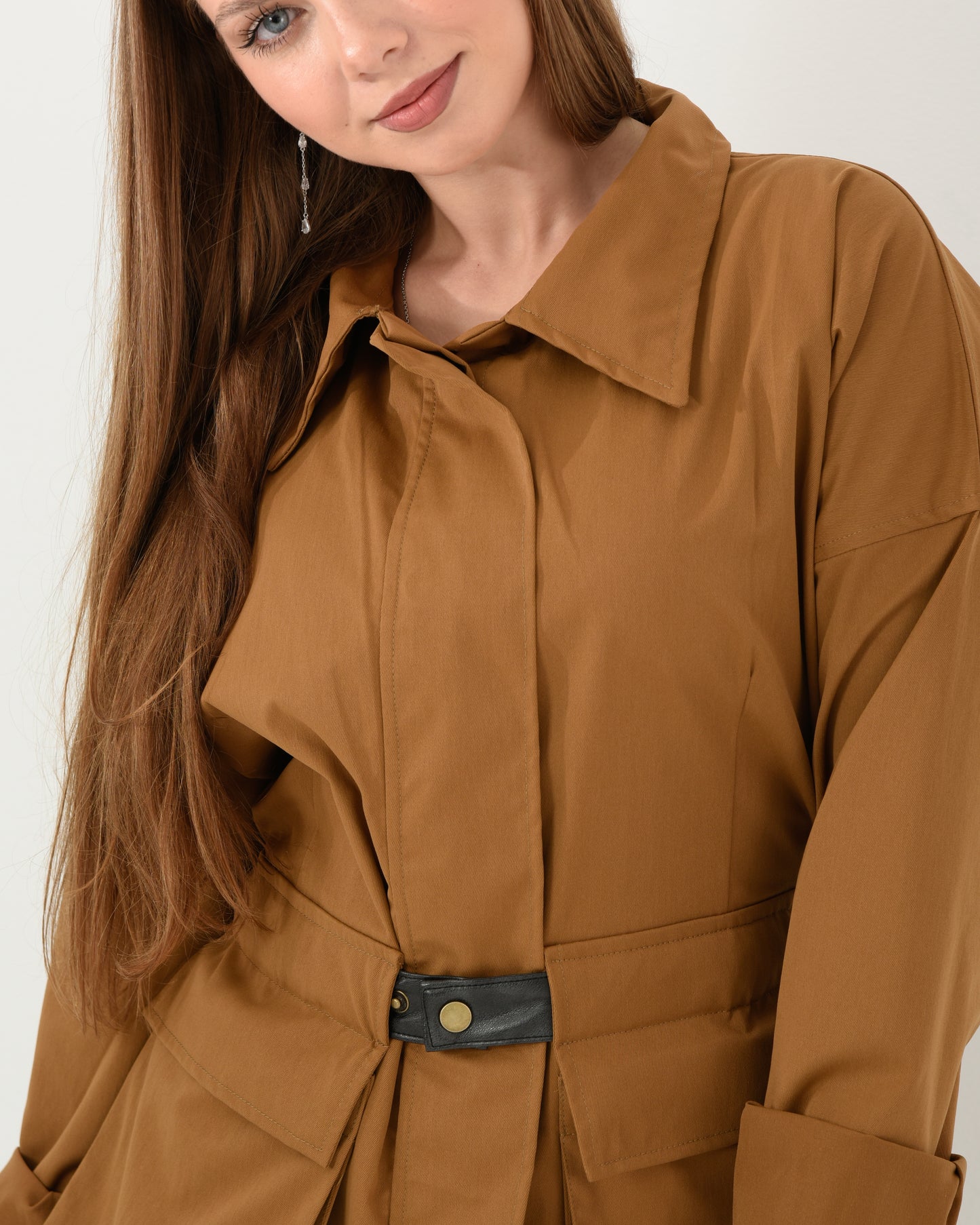 FROSTED BELTED JACKET