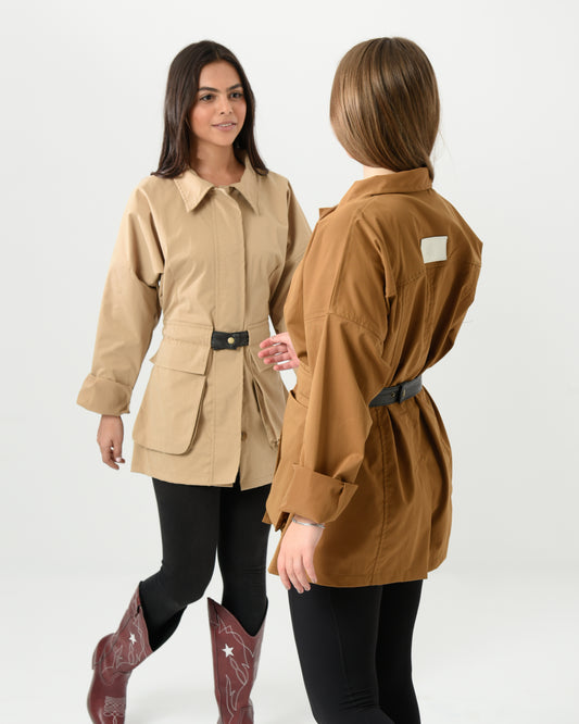 FROSTED BELTED JACKET