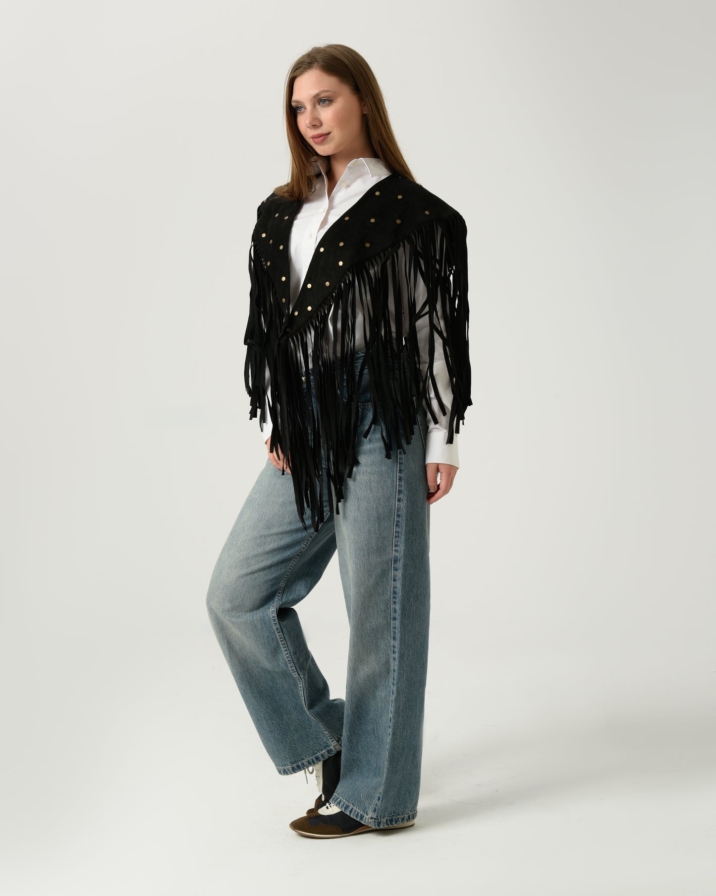 GLIMMER FRINGE VEST