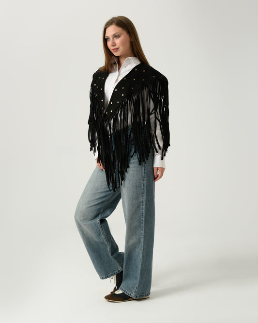 GLIMMER FRINGE VEST