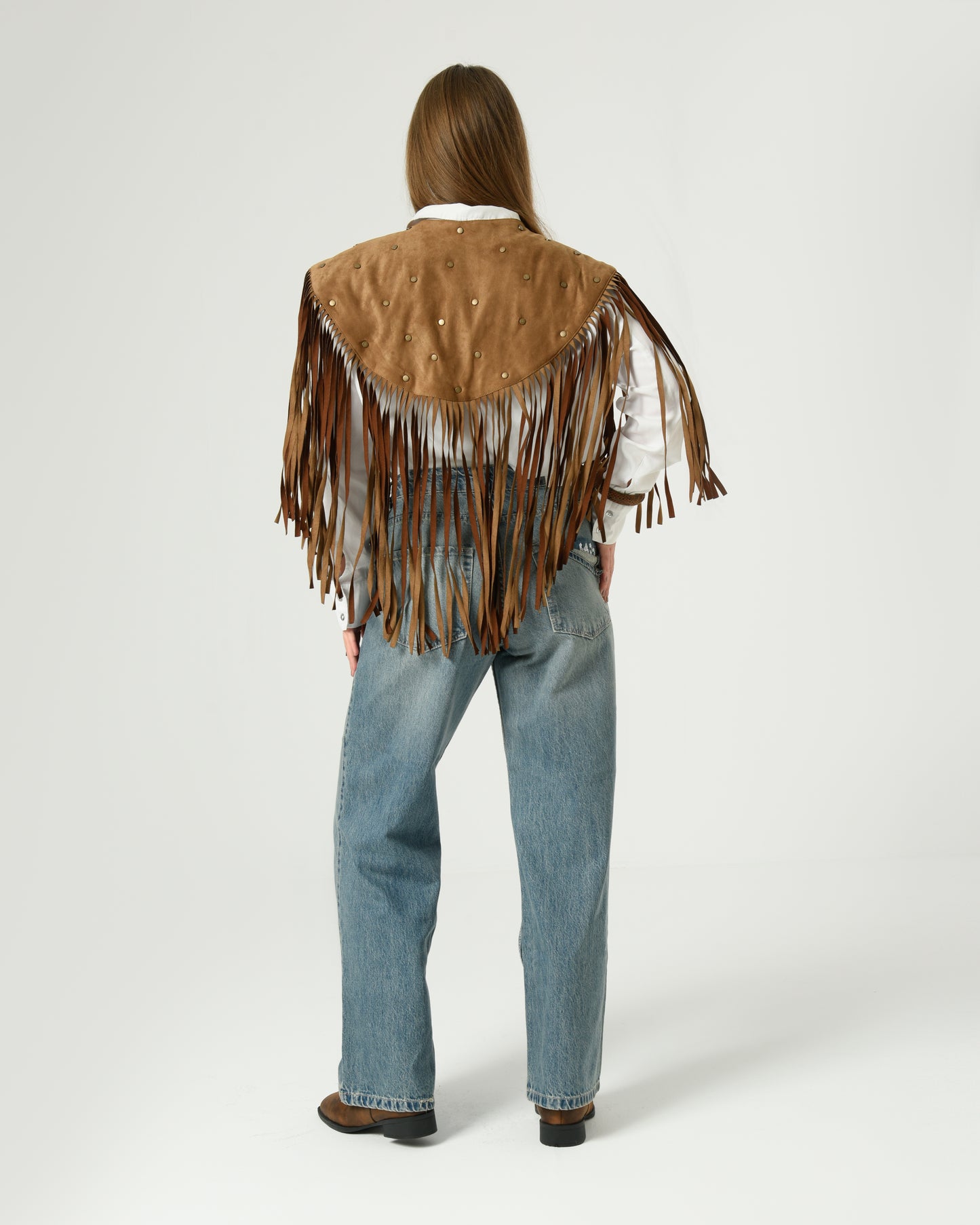 GLIMMER FRINGE VEST